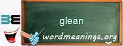 WordMeaning blackboard for glean